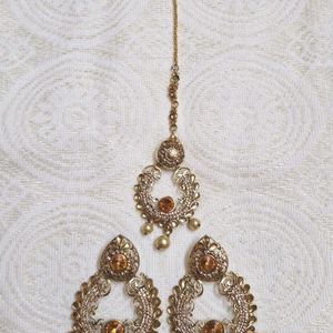 Earrings With Mangtika