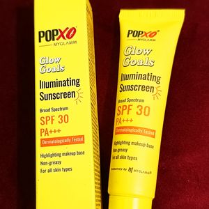 Popxo Glow Goals Illuminating Sunscreen SPF30