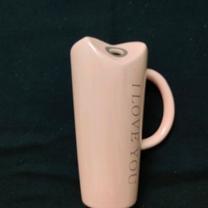 Ceramic Mug With Metal Straw