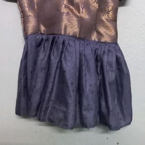 kids frock with frills