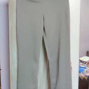 Nice Stretchable Grey Trouser With Shein Yellowtop