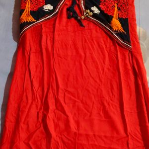 Beautiful Red Colour Kurti No Damage