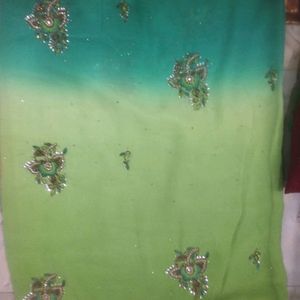 Green Designer Saree With Full Work Design 🥰🥰