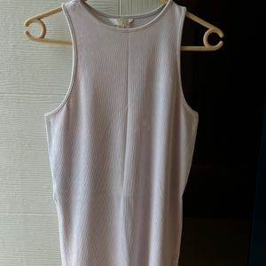 Ribbed Sleeveless Tank Dress