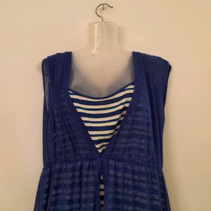 Blue Casual Dress (Women's)