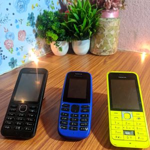 Three Nokia Keypad Phones(Non Working Condition)