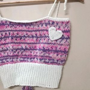 Handmade Knitted Crop Top