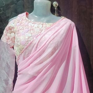 Trendy Frill Organza Saree🤩, From Instagram