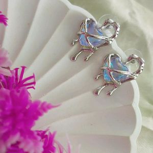 Crystal Melting Heart Earrings