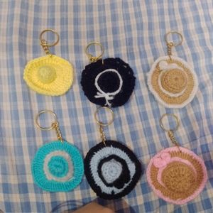 Crochet hat Keychains