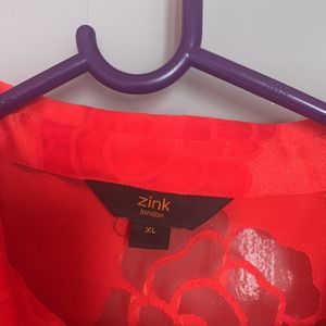 Zink London XL Red Shirt