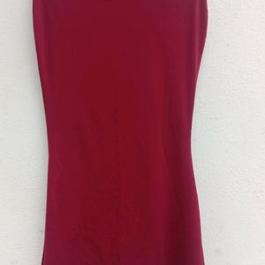 New Maroon Saree Shapewear With Side Slit