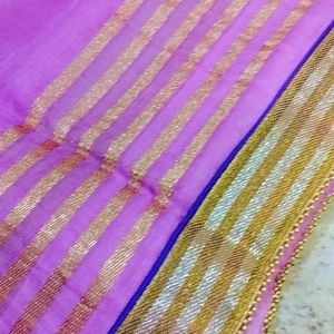 💜2💙 Super Net Saree