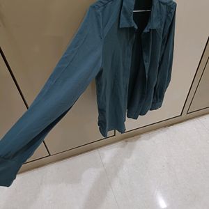 H &M Green Formal Shirt