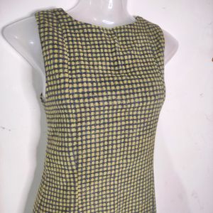 Warm Gingham Olive dress