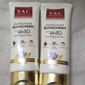 TAC Kumkumadi Sunscreen With SPF 40