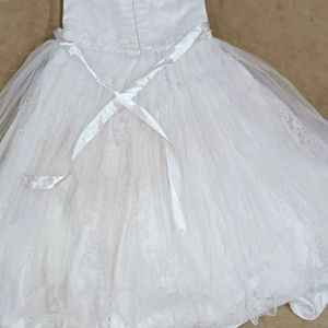 White Pari Gown For Kids