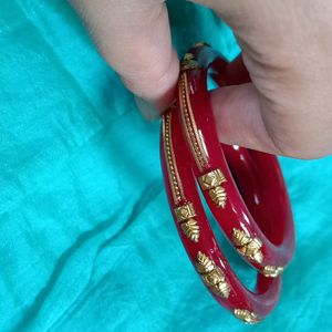 Red Bangles - Not Used - Brand New