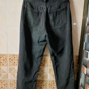 Charcoal Black Mom Fit Jeans