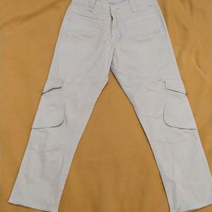 Beige Wide Leg Jeans For Women