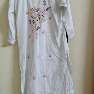 White Kurthi