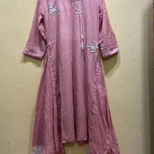 Neerus Peach Kurta Size XXL