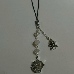 Gothic Spider Web Phone Charm