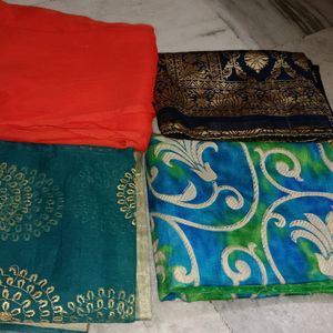 Combo Of 4  New Dupattas (Fixed Price)