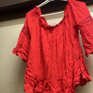 Only Red Party Top