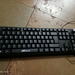 Wired Mouse With Keyboard