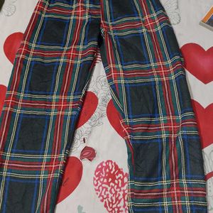 Checked Trending Oversize Trouser