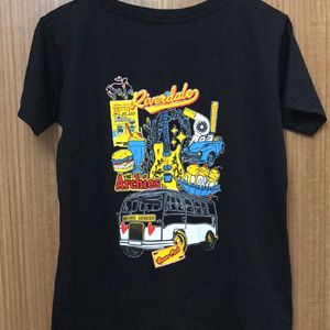 BACKPRINT-Archies’ Riverdale Print Black T-shirt