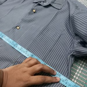 Bluish Grey Full Hand Shirt (XL/ 42inch)