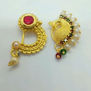 30 Rs Off Brand New Press Nose Ring Naths Combo