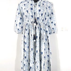 White Printed Dress (Women's)