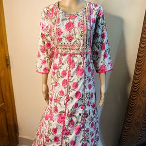 Cotton Kurti with Sequence Work