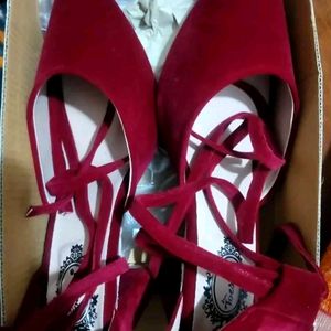 Red Velvet Shoes