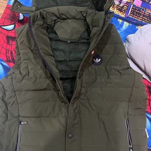 brand new mens sleeveless green jacket