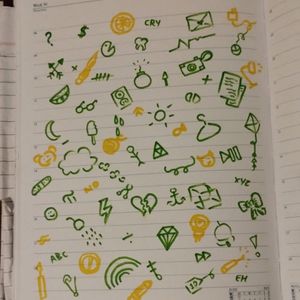 aesthetic doodle sheet for journal