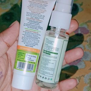 Mamaearth Face Wash &TNW Toner Combo