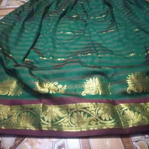 Pattu Pavadai Lehenga And Blouse