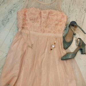 PEACH PARTY DRESS