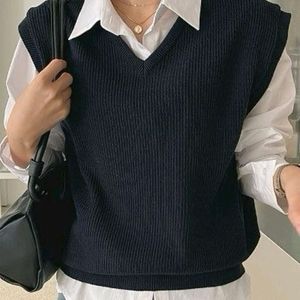 V-neck sweater vest