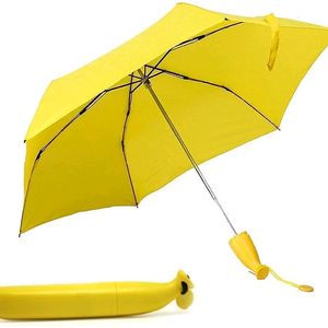 Banana Shape Folding Mini Umbrella 1pc Only