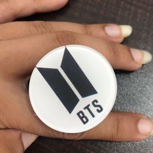 POPSOCKET BTS Logo Black And White Print