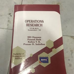 Operations Research Tybms Sem 6