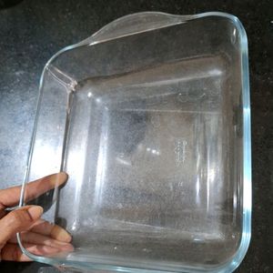 Imported Flat Tuff Glass Dish