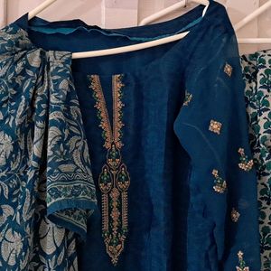 Women Viscose Silk Ptyala Suit