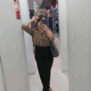 Leopard Print Shirt For Women