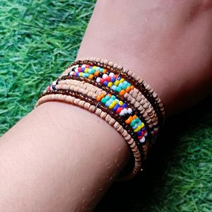 Wooden - Marbals Beaded Bracelet